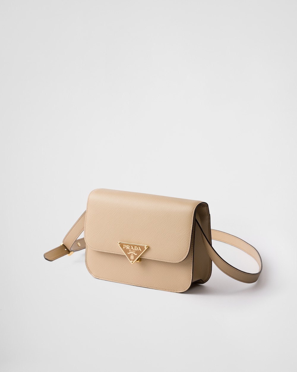Saffiano Leather Flap Shoulder Bag - Image 2